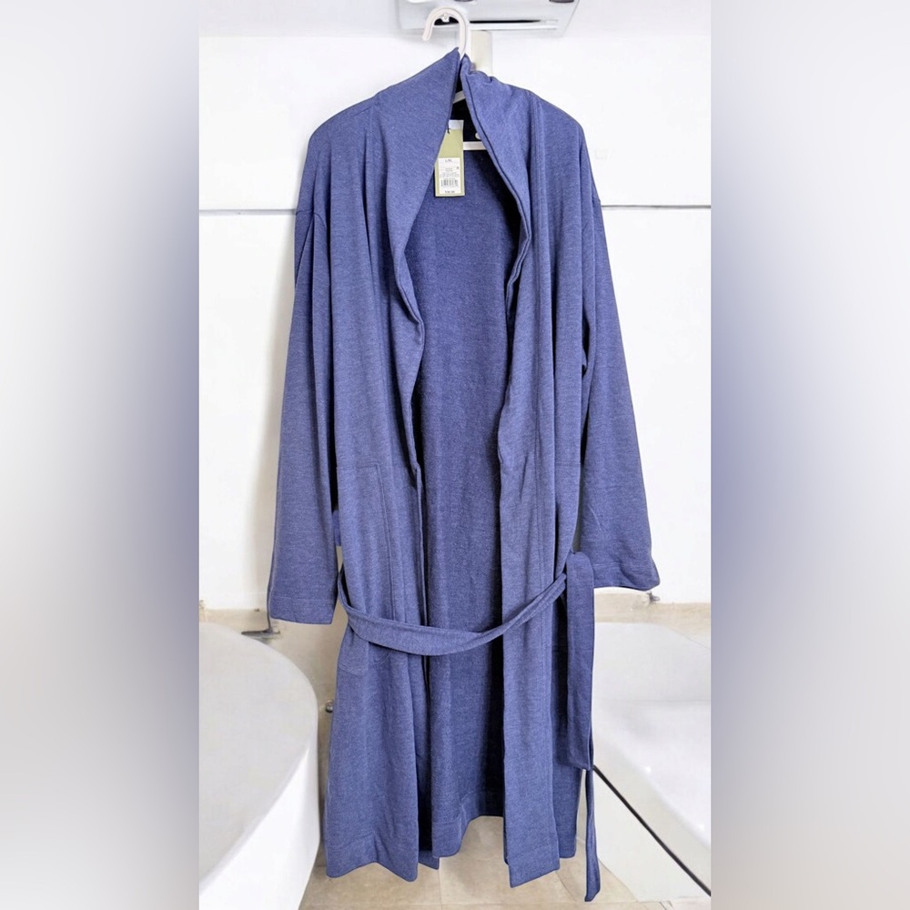 Goodfellow & Co Blue Robe NWT L/XL Minor Flaw